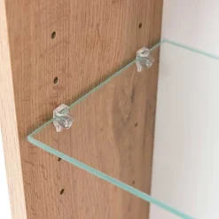 Wohnen Weiße Möbel|Glasmöbel*Bad Waschbeckenschrank & Spiegelschrank - Eight (zweiteilig)