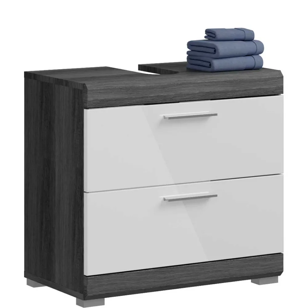 Wohnen Bad Waschbeckenschrank 60x56x34 cm - Nancys