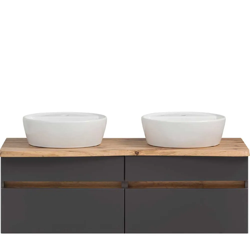 Wohnen Waschtisch|Waschbeckenunterschränke*Bad Waschplatz für zwei Personen - Agiruan