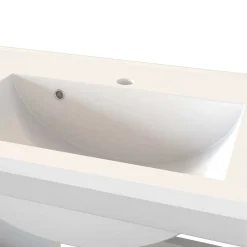 Wohnen Bad Waschtisch mit Mineralgussbecken - Yazemina