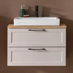 Wohnen Waschtisch|Waschbeckenunterschränke*Bad Waschtischkonsole mit Becken - Trioto