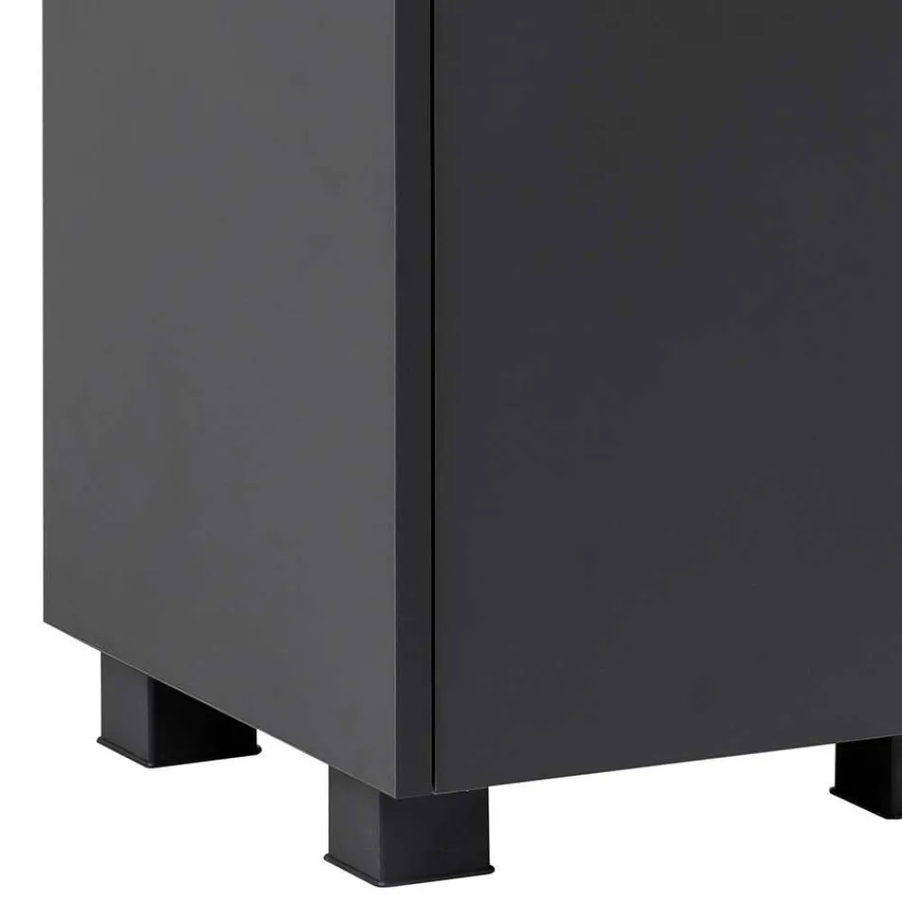 Wohnen Glasmöbel|Skandinavische Möbel*Badblock Möbel 119 cm breit - Marcius (vierteilig)