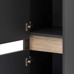 Wohnen Glasmöbel|Skandinavische Möbel*Badblock Möbel 119 cm breit - Marcius (vierteilig)