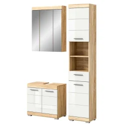 Wohnen Badeinrichtung zweifarbig modern - Calbanyara (dreiteilig)