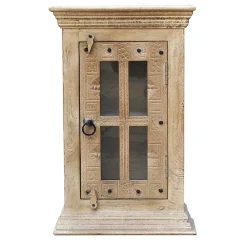 Wohnen Shabby Chic Möbel*Badezimmer Hängeschrank aus Glas & Massivholz - Abid