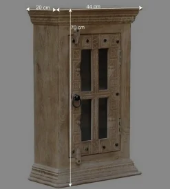 Wohnen Shabby Chic Möbel*Badezimmer Hängeschrank aus Glas & Massivholz - Abid