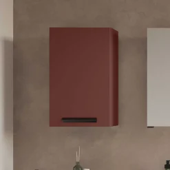 Wohnen Badezimmer Hängeschrank in Dunkelrot - Exeler