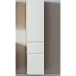 Wohnen Badezimmer Hochschrank in mattem Weiß - Eight