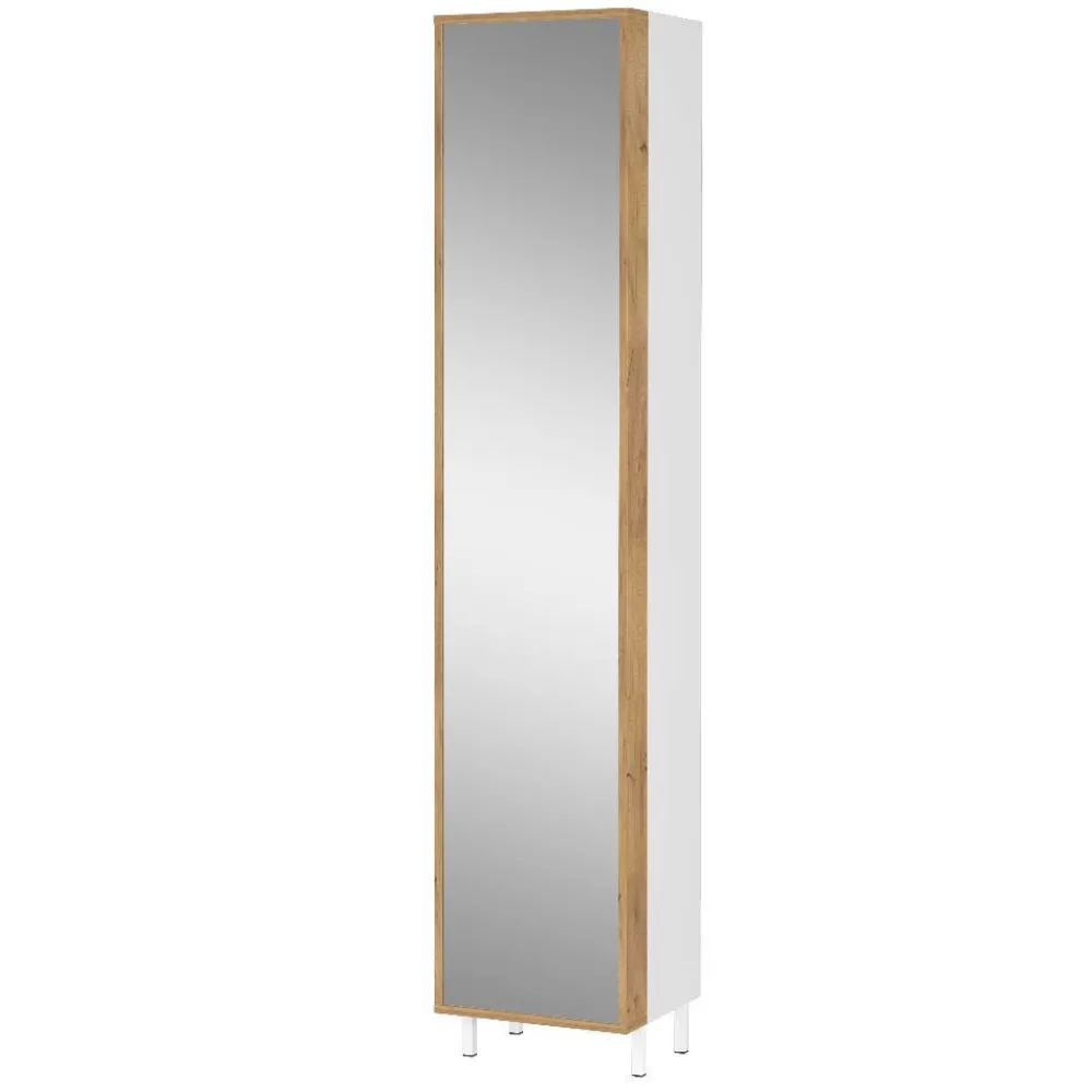 Wohnen Badezimmer Hochschrank mit Spiegeltür - Nadals