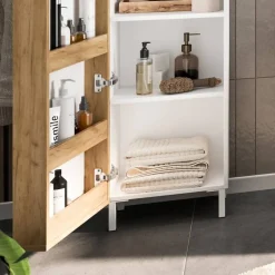 Wohnen Badezimmer Hochschrank mit Spiegeltür - Nadals