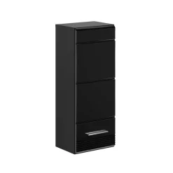 Wohnen Badezimmer Möbelblock in Schwarz - Culina (fünfteilig)