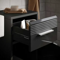 Wohnen Badezimmer Möbelblock in Schwarz - Culina (fünfteilig)