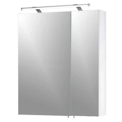 Wohnen Bad-Spiegelschränke*Badezimmer Spiegelschrank mit zwei Türen & LED - Bagaci