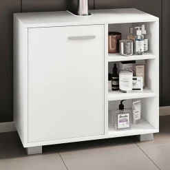 Wohnen Waschtisch|Waschbeckenunterschränke*Badezimmer Unterbeckenschrank in Weiß - Gransov