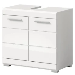 Wohnen Waschtisch|Waschbeckenunterschränke*Badezimmer Unterbeckenschrank in Weiß - Henriette