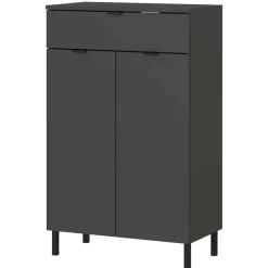 Wohnen Badezimmer Vertiko in Dunkelgrau - Quado