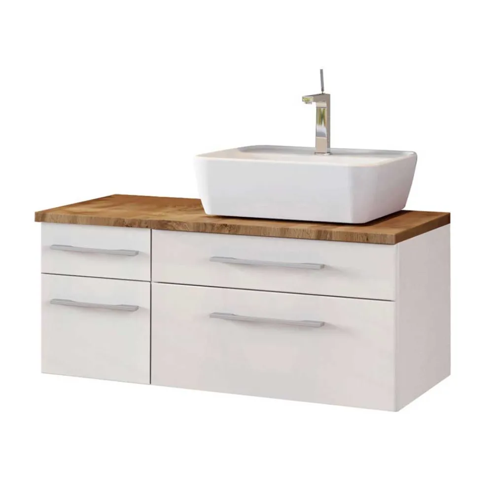 Wohnen Weiße Möbel|Badezimmer Komplett*Badezimmer Waschbecken & Möbel - Enwicos I (dreiteilig)