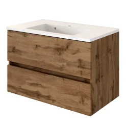 Wohnen Badezimmer Waschplatz in Holz Optik - Iliam