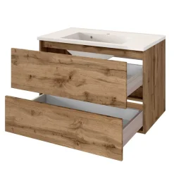 Wohnen Badezimmer Waschplatz in Holz Optik - Iliam