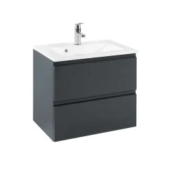 Wohnen Waschtisch|Waschbeckenunterschränke*Badezimmer Waschtisch Blaxin in Anthrazit Hochglanz