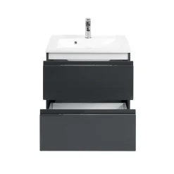 Wohnen Waschtisch|Waschbeckenunterschränke*Badezimmer Waschtisch Blaxin in Anthrazit Hochglanz