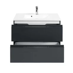 Wohnen Waschtisch|Waschbeckenunterschränke*Badezimmer Waschtisch Blaxin in Anthrazit Hochglanz