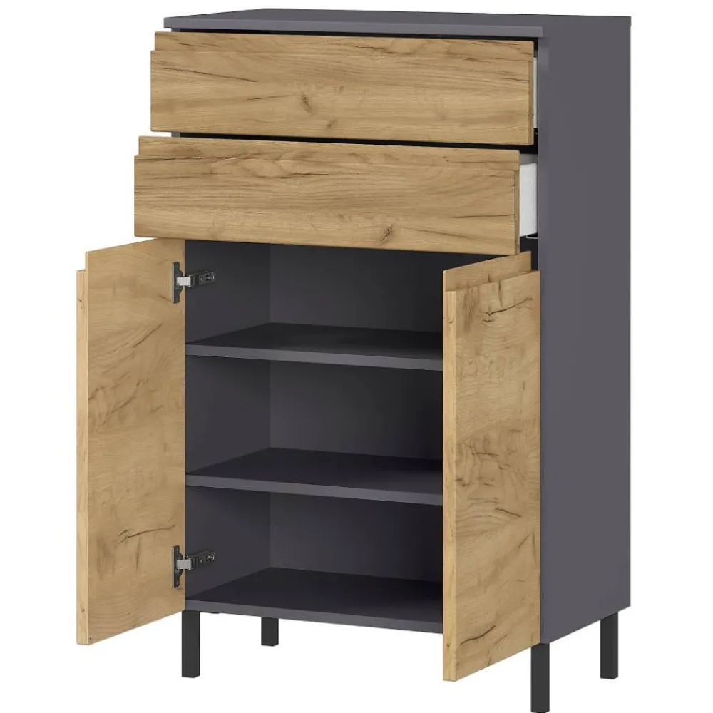 Wohnen Badezimmer-Kommode in Wildeiche NB - Vignus