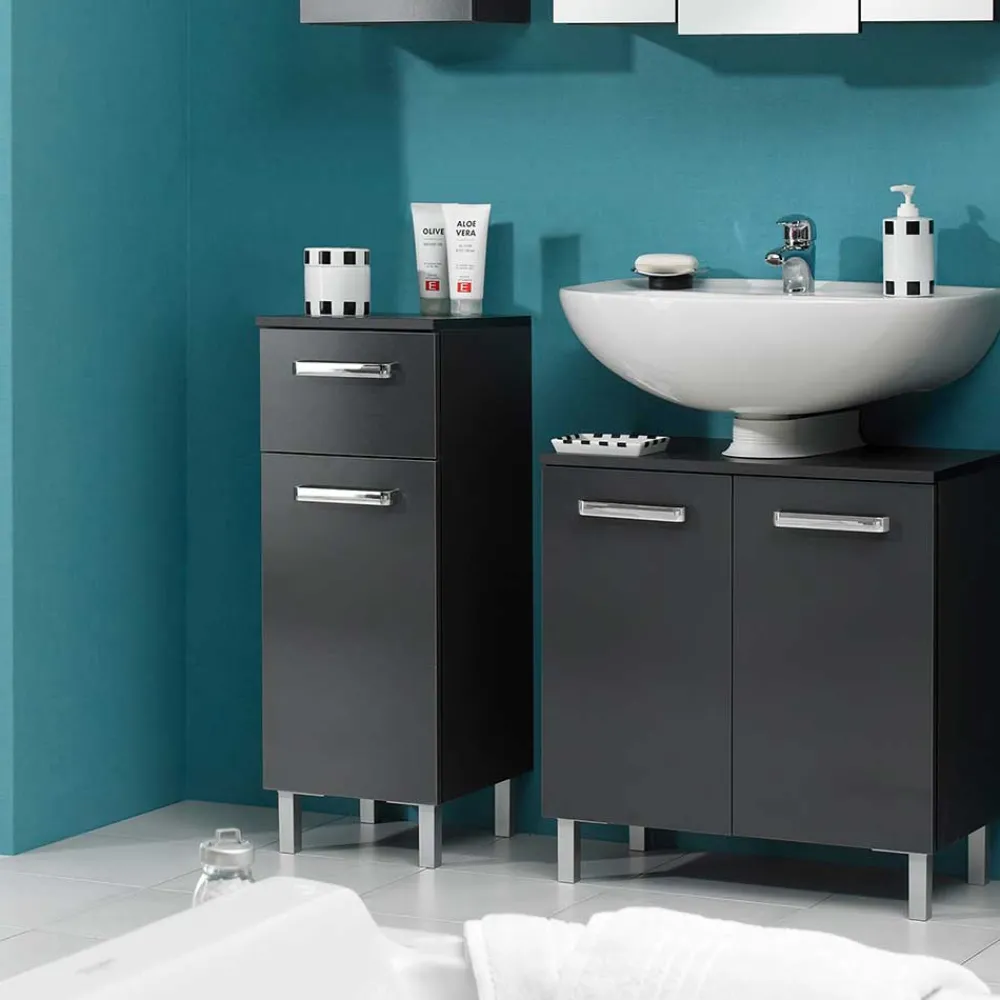 Wohnen Badezimmerunterschrank in Anthrazit - Colistran