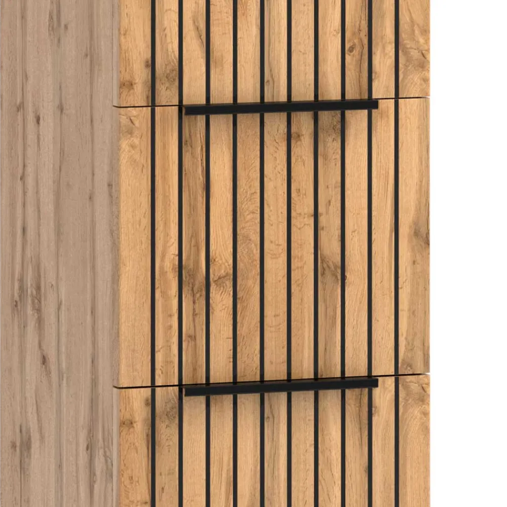 Wohnen Schwarze Möbel|Glasmöbel*Badmöbel Ausstattung in modernem Design - Crystoga (vierteilig)