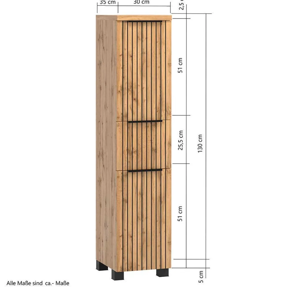 Wohnen Schwarze Möbel|Glasmöbel*Badmöbel Ausstattung in modernem Design - Crystoga (vierteilig)