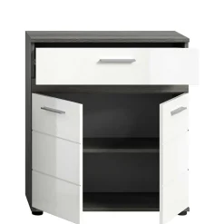 Wohnen Weiße Möbel|Glasmöbel*Badmöbel Kombination modern - Chapan (dreiteilig)