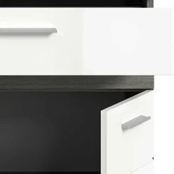 Wohnen Weiße Möbel|Glasmöbel*Badmöbel Kombination modern - Chapan (dreiteilig)