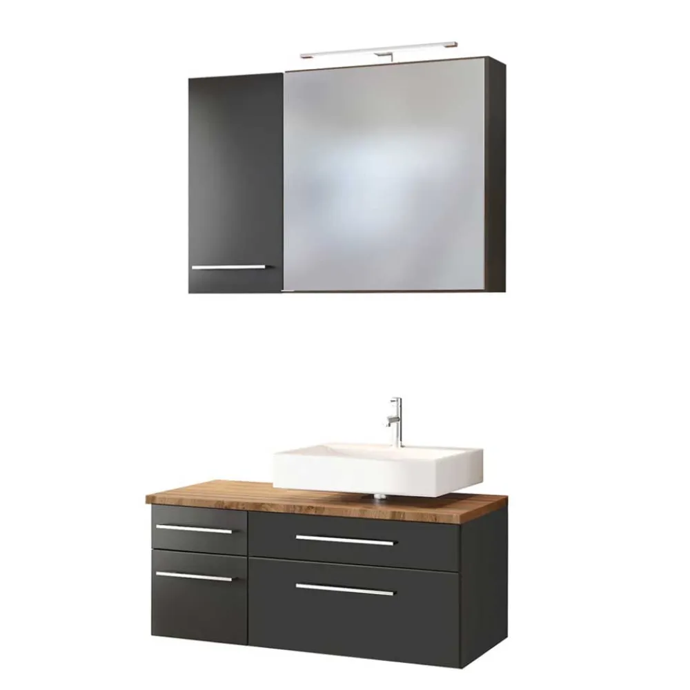 Wohnen Badmöbel mit Spiegelschrank - Estregos I (dreiteilig)