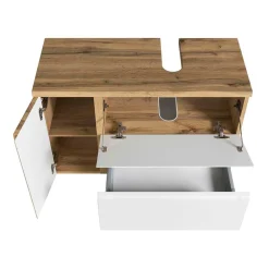 Wohnen Badschrank für Waschbecken in der Größe 85x59x35 cm - Eight