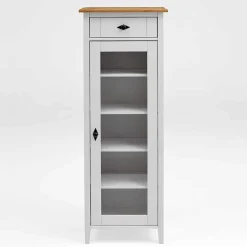 Wohnen Esszimmer-Vitrinen|Vitrinen*Badschrank mit Glastür im Landhausstil - Sibiuta