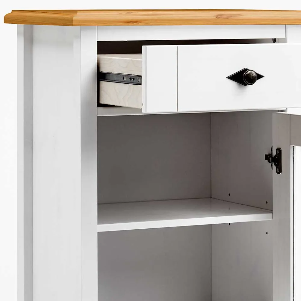 Wohnen Esszimmer-Vitrinen|Vitrinen*Badschrank mit Glastür im Landhausstil - Sibiuta