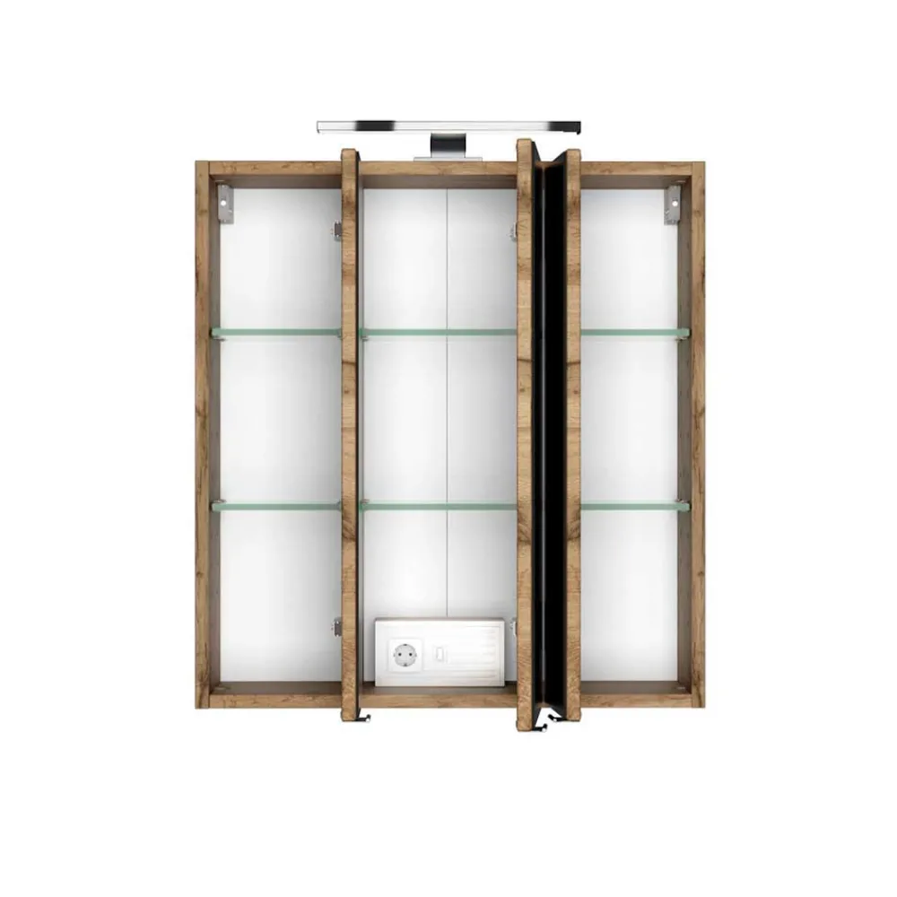 Wohnen Weiße Möbel|Badezimmer Komplett*Badschränke Komplett-Set - Maklesa (sechsteilig)