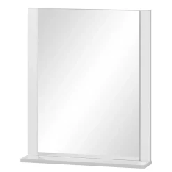 Wohnen Spiegel|Flurspiegel*Badspiegel mit Ablage in Weiß - Seriacus