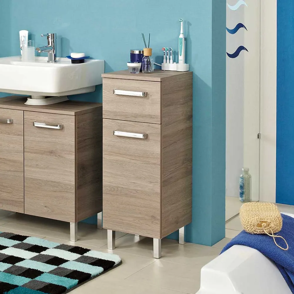 Wohnen Bad-Unterschrank in Eiche San Remo - Lemi