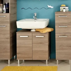 Wohnen Waschtisch|Waschbeckenunterschränke*Bad-Waschbecken-Unterschrank in Holzoptik - Lemi