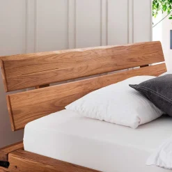 Wohnen Balkenbett aus Eiche mit Kufen - Felictia