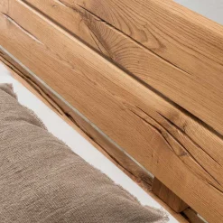 Wohnen Balkenbett aus Eiche mit Kufen - Felictia