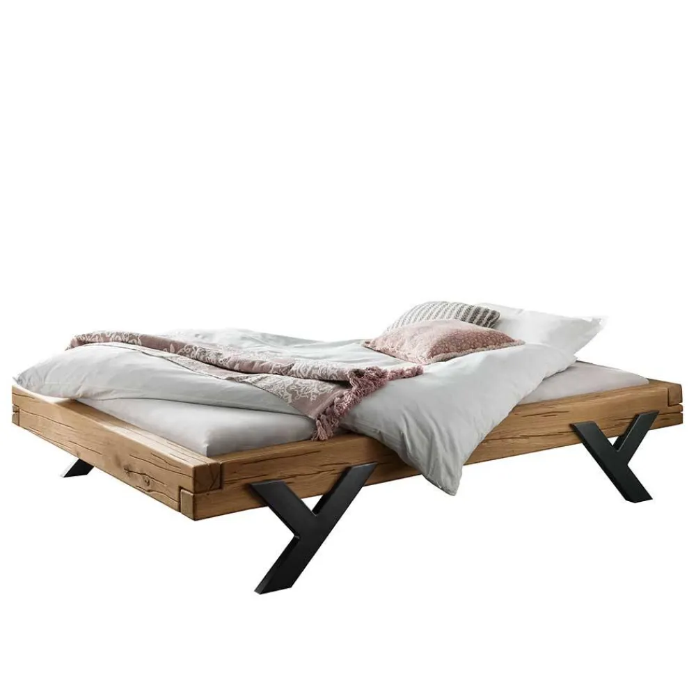 Wohnen Balkenbett aus Eichenholz ohne Kopfteil - Rovina