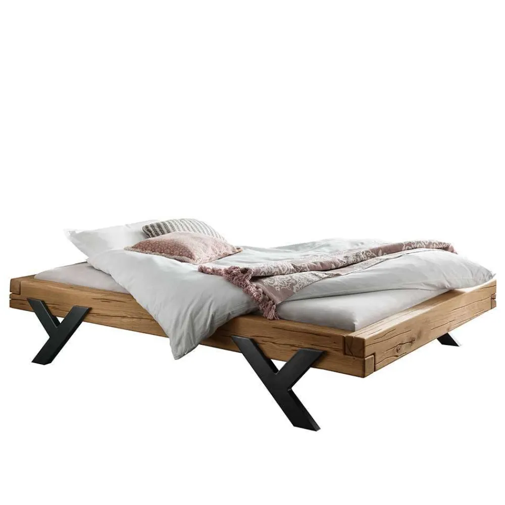 Wohnen Balkenbett aus Eichenholz ohne Kopfteil - Rovina