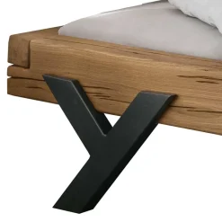 Wohnen Balkenbett aus Eichenholz ohne Kopfteil - Rovina