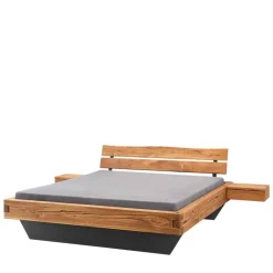 Wohnen Balkenbett in Schwebeoptik mit Wangengestell - Dominico