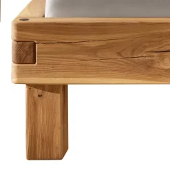 Wohnen Betten|Betten*Balkenbett mit Naturkanten Kopfteil - Blevos