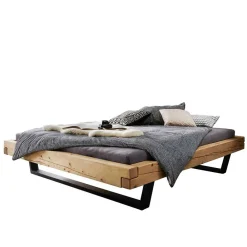 Wohnen Balkenbett ohne Kopfteil aus Fichte Massivholz - Lary