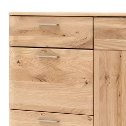 Wohnen Balkeneiche Kombikommode mit 4 Schubladen - Mabasa