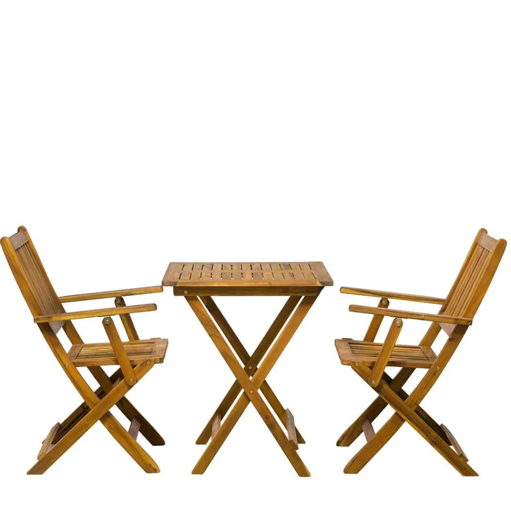 Wohnen Balkon Tischgruppe für 2 Personen - Emlino (dreiteilig)